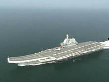 台湾报道国产航母视频